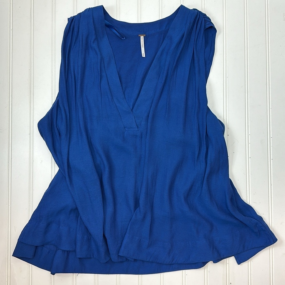Free People royal blue sleeveless top M
